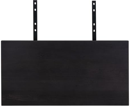 möbelando Ansteckplatte >Toulon/Montpellier/Bordeaux< in Schwarz - 95x4x50 (BxHxT)