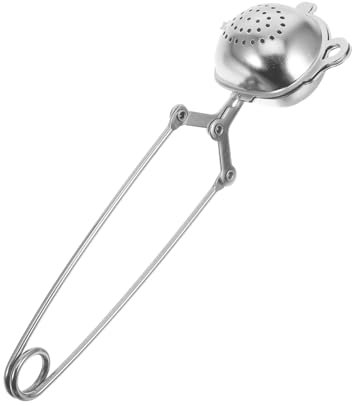 PAMINGONO Stainless Steel Tea Strainer Clip Teapot Shape Tea Infuser Filter Household Accessory for Brewing