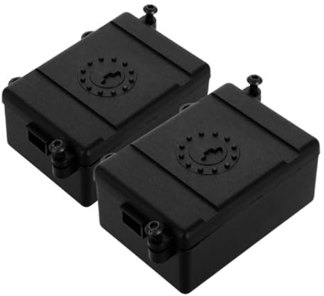 BESTonZON 2pcs Rc Crawler Receiver Box Plastic Sealing Box for Electronic Accessory for Seamless Integration and Damage Protection