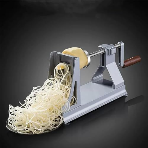 MObyat Affettatrice per Patate, Macchina per Mille Patate Grattugiate con Tre Tipi di Lame, per Ottenere Sottili Strisce di Patate Come Spaghetti, Adatta per Tagliare Patate