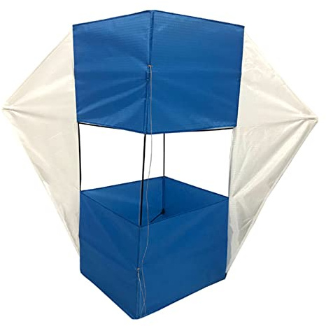 YAOGUI Stereo Huge Kite Big Cube Box Kite Tear Resistance Outdoor Sports Game Easy To Fly Soft Kite Single Line Flying Kites For Children Boys Flying Kites For Adults Flying Kites For Adults Stunts