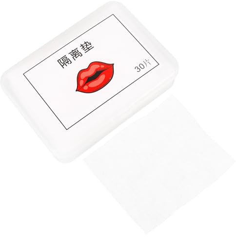 AMUSLESUR Hojas de Almohadillas Protectoras para Tatuajes Labiales 30 Tejido No Tejido Blanco, Ligeras y Fáciles de Rasgar para Uso en Salón de Tatuajes