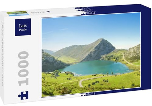 Lais Puzzle Panorama del Lago Enol en Picos de Europa, Asturias, España 1000 Piezas