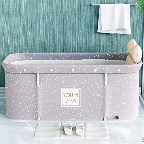 Baignoire Familiale Pliable Portable, Toutes Saisons, Seau de Bain Épais pour Trempage, Douche, Sauna à Vapeur et Bain de Glace Chaud