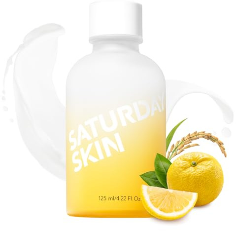 Saturday Skin Yuzu Vitamin C Bright Toner for Dryness Dullness Face Brightening Hydrate Tone Glow Niacinamide Smooth Skin Facial Water Korean Skincare Ideal for All Skin Type