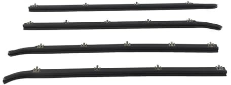 FURREN Joints de Portes et fenêtres Joints Garniture Balayage Fenêtre Extérieure Voiture 4 Pièces Bande D'étanchéité pour Ford pour Bronco pour F250 pour F350 1987 – 1996 Bande d'étanchéité