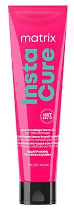 Matrix, Trattamento Leave-In per Capelli Danneggiati, Dona Morbidezza e Luminosità, Protezione Dal Calore Fino a 230°C, Con Acido Citrico e Proteine Liquide, Instacure, 150 ml