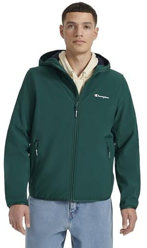 Champion Men's Lightweight Active Soft Shell Jacket With Hood, Rainforest, Large