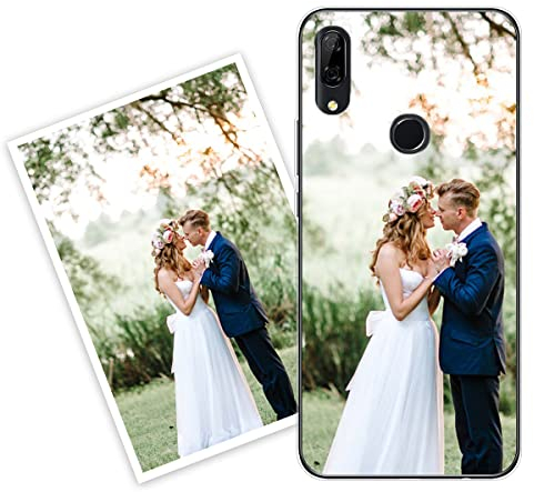 Sunrive Coque personnalisée Compatible avec Huawei P Smart Z, Personnalisable avec Votre Propre Image, PhotoTexte, DIY Silicone Étui Housse Protecteur Souple Gel Transparent Back Case