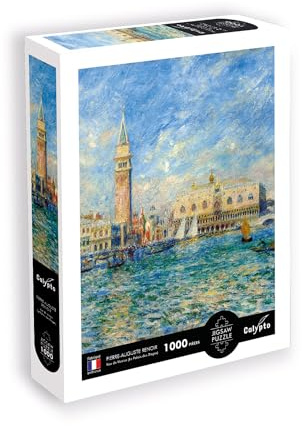 Sentosphère - Puzzle 1000 pièces - Puzzle Adultes - Œuvre d'art - Vue de Venise - Impression en 7 Couleurs – Toucher Soyeux – Qualité Premium - Boite compacte écologique - Made in France