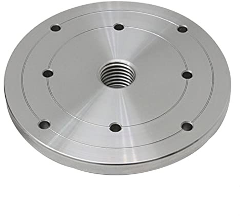 VIGANI Rivet Nut Flat Head Threaded,Floor Flange, Flanges,Flange Coupling Connector,Woodworking Turning Machine Chuck,Flange Panel,Woodworking Lathe Face Plate,1Inch x 8TPI, 6 Inches,