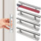 Guidre 4 Stück Selbstklebende Möbelgriffe, Edelstahl Schrankgriffe,Ohne Bohren Griffe,Türgriffe,Schubladengriffe für Küchenschränke,Schiebetüren,Balkontür,Fenster,150mm,Silber (A, Silber)