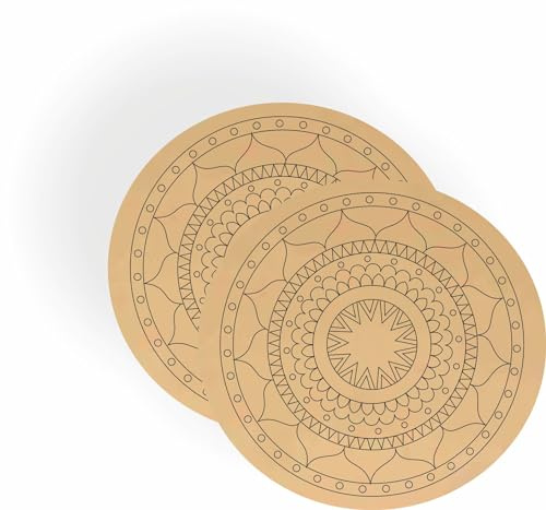 VARIETY CANVAS Placa de madera premarcada de MDF para arte y manualidades, tablero de pintura creativa para manualidades, trabajo, arte artístico (09)