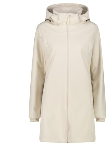 CMP - Woman Parka Jacket Zip Hood, Vaniglia, 52