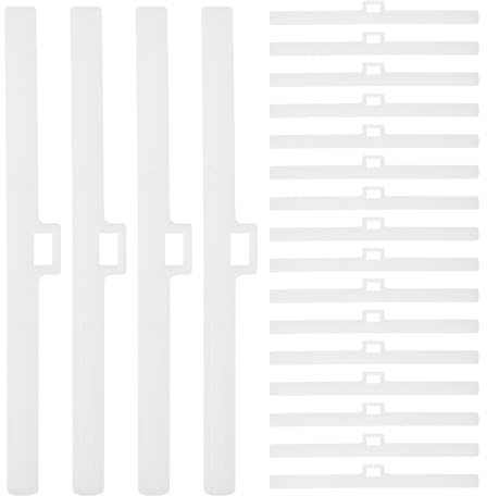 PRETYZOOM - Juego de 30 perchas para cortinas colgantes ganchos de reparación ciega para ventanas persianas verticales laminillas de repuesto para cortinas verticales