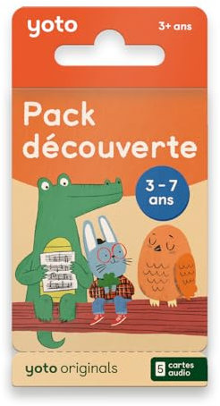 Yoto - Paquete de Descubrimiento 3 - 7 años, colección de audiolibros para niños en francés para Escuchar en narradores y Cajas de Cuentos para niños Player y Mini, primeras Historias de 3 a 7 años.