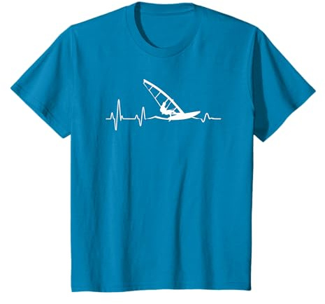 Voile Windsurf Battement de Coeur Planche à voile Windsurf T-Shirt