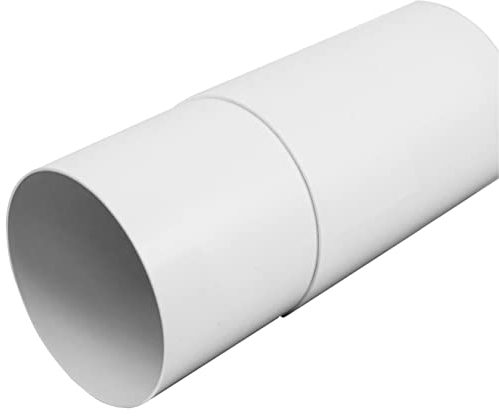 Ø 150 mm, tubo di ventilazione telescopico, 300-500 mm, per sistema di ventilazione, canale rotondo per condotto di scarico o condotto dell'aria di alimentazione