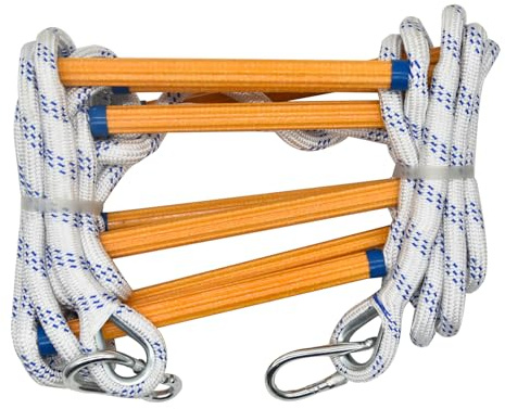 13ft Fire Escape Ladder Rope Ladder Fire Escape Emergency Fire Escape Ladders for 2 Story Homes