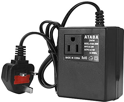 Voltage Converter,CalmGeek Intelligent Efficient Household 200W AC 220V To110V Step Down Transformer Voltage Converter Travel Power Adapter