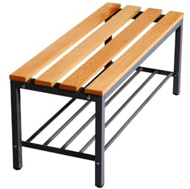furni24 Banco, Acero aleado, Antracita, 100 cm mit Schuhrost
