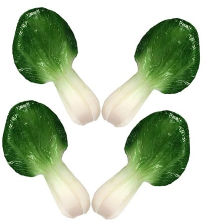 STOBAZA Künstliches Gemüse Modell 4 Stücke PVC Simulierte Gemüse für Dekoration und Restaurant Display Lebensecht Kompakt Sicher für Kinder