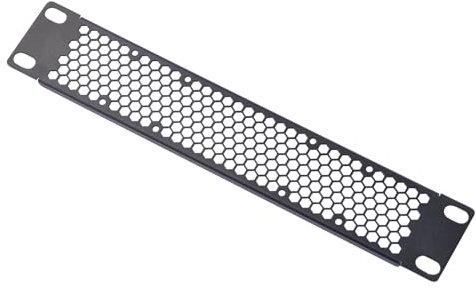 GeeekPi Vented 10 1U Blank Panel Metal Rack Mount for DeskPi RackMate T1/T0/T2 and 10 Server Racks or Network Cabinets (1pcs)