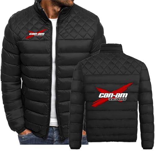 MYYLY Vestes épaisses en Duvet pour Hommes pour Can am Print Sweat-Shirt zippé Couleur Unie Pull à la Mode Manteau Chaud Confortable Survêtements Veste d'hiver Vêtements d'extérieur,A-XXL