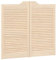 vidaXL Schwingtüren Lamellen-Design 1-Paar 90x100 cm Massivholz Kiefer, Saloontüren, Bartüren, Scharniertüren, Schwingtüren für Cafés, Flügeltüren