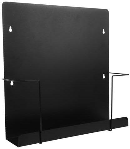 LIFKICH Titel Metallisches Schallplattenregal Wandmontage Platzsparendes Vinyl Aufbewahrungsregal Aus Rostfreiem Minimalistisches Design Für Stilvolle Präsentation Und Einfachen Zugriff