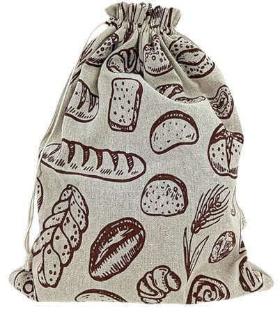 Zenlir Sacs Rangement Pain Réutilisables Sacs Pain en Coton Biologique Accessoire Rangement Levain pour Une Solution Stockage Longue Date