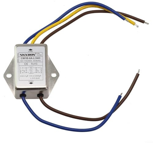 Purificador de audio de línea de filtro de alimentación de CA 250 V para supresión de interferencias bajas CW1B Series 3A 6A 10A (CW1B-6A-L)