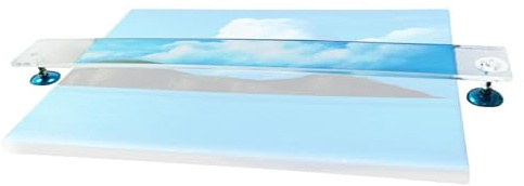 Poggia mano Regolabile Per La Pittura | Supporto A Braccio Inclinato In Acrilico Per Artisti, Studenti, Insegnanti E Pittori | Disegno Del Ponte Di Pittura Stabile E Regolabile In Altezza, Lavoro Di