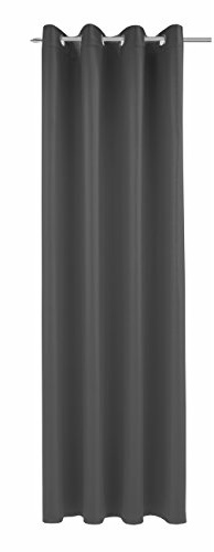 Albani Deko-Ösenschal DimOut/Mia dunkelgrau / 245x140 cm, Polyester, 245x140cm, HM69254500