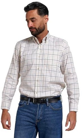 JACK PYKE Countryman Check Long Sleeve Shirt Navy XX-Large