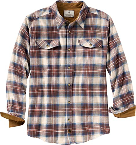 Legendary Whitetails Men's Standard Legendary Flannel Shirt, Firestone Plaid, Large