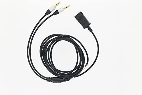 TELLUR Adapterkabel QD auf 2 x Jack 3,5 mm für Headset Voice 510N/520N, 2,2 m Lang