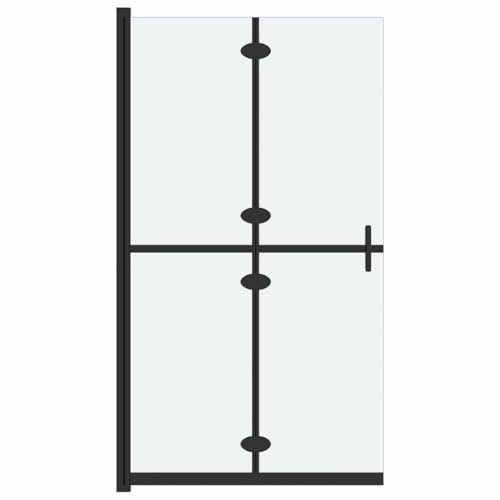 VidaXL Vikbar Duschvägg Med Frostat ESG-Glas 70x190 cm - Duschskärm, Skiljeväggar