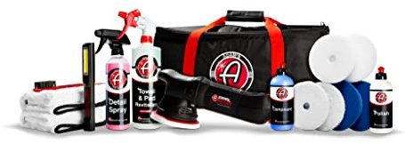 Adam's Polishes Swirl Killer 15mm Polisher Kit 16 Item Buffer Polisher Dual Action Machine Use W/Car Polish, Polishing Compound, or Car Scratch Remover | Detailing Car Wash Clay Bar Ceramic Coating