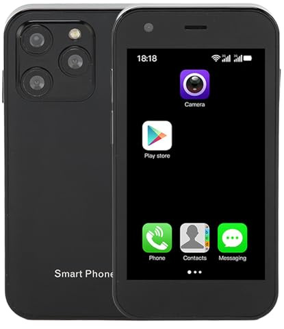 XS15 3G Smartphone, Klein und Niedlich mit Dual-SIM, 2 GB RAM, 16 GB ROM, 3D-Glas, HD-Kamera, WLAN,8.1, (Schwarz)