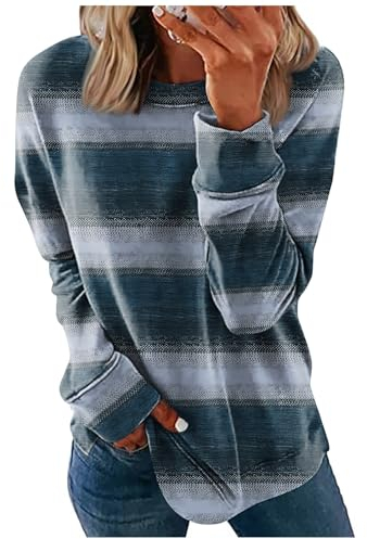 Silvester Outfit Damen Weihnachtspullover Damen Katze Damen Jacke Winter Pullover Damen Pullover Mantel Damen Fleece Pullover Damen Warm Damen Mode College Jacke Damen Katzen Pullover（6-Blue,3XL）