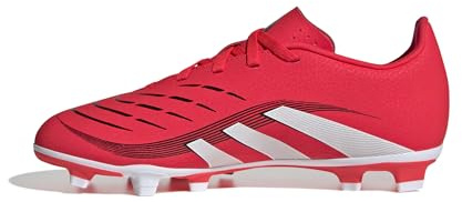 adidas Unisex niños Predator Club Firm Ground/Multi Ground Football Boots Kids, Lucid Red/Cloud White/Core Black, 38 EU