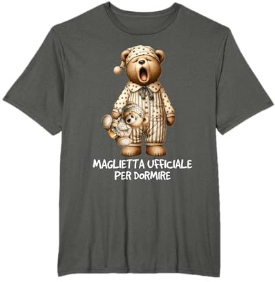 Camicia Da Notte Orso con orsetto Pigiama Dormire Maglietta