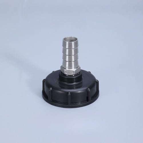 Adaptador de tanque de agua IBC de rosca gruesa S60x6, conector de drenaje para manguera de jardín de 1/2, 3/4 y 1, 20 mm
