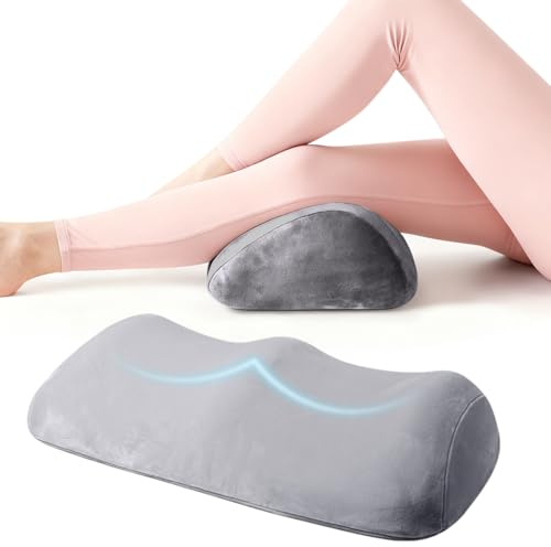 Umllpet Almohada ergonómica para piernas tamaño Grande Color Gris, cojín Separador Entre piernas para Mejora de la Postura al Dormir