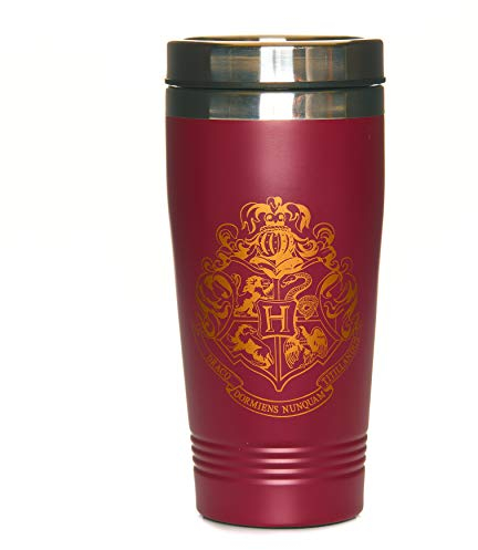 Taza de Viaje Harry Potter Escudo de Hogwarts - Acero Inoxidable 450ml