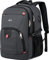 Cafele Mochila, mochila portátil de 17 pulgadas, mochila escolar, mochila de trabajo, mochila impermeable para hombres y mujeres, gris