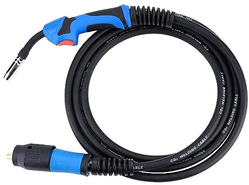 MIG Welding Torch Gun, 3.8m MB15AK MIG Gas Shielded Welding Torch Euro Standard Fitting Connector Welding Gun Assembly 0-25mm Welding Thickness for MIG Welder