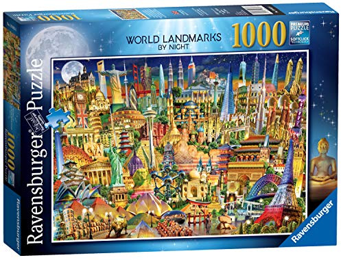 Ravensburger World Landmarks at Night 1000 Piece Jigsaw Puzzle for Adults & Kids Age 12 Years Up