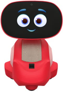 Miko 3: Smart Robot per bambini basato sull'intelligenza artificiale| Robot STEM per apprendimento e formazione con app di coding + Giochi illimitati + Rosso programmabile